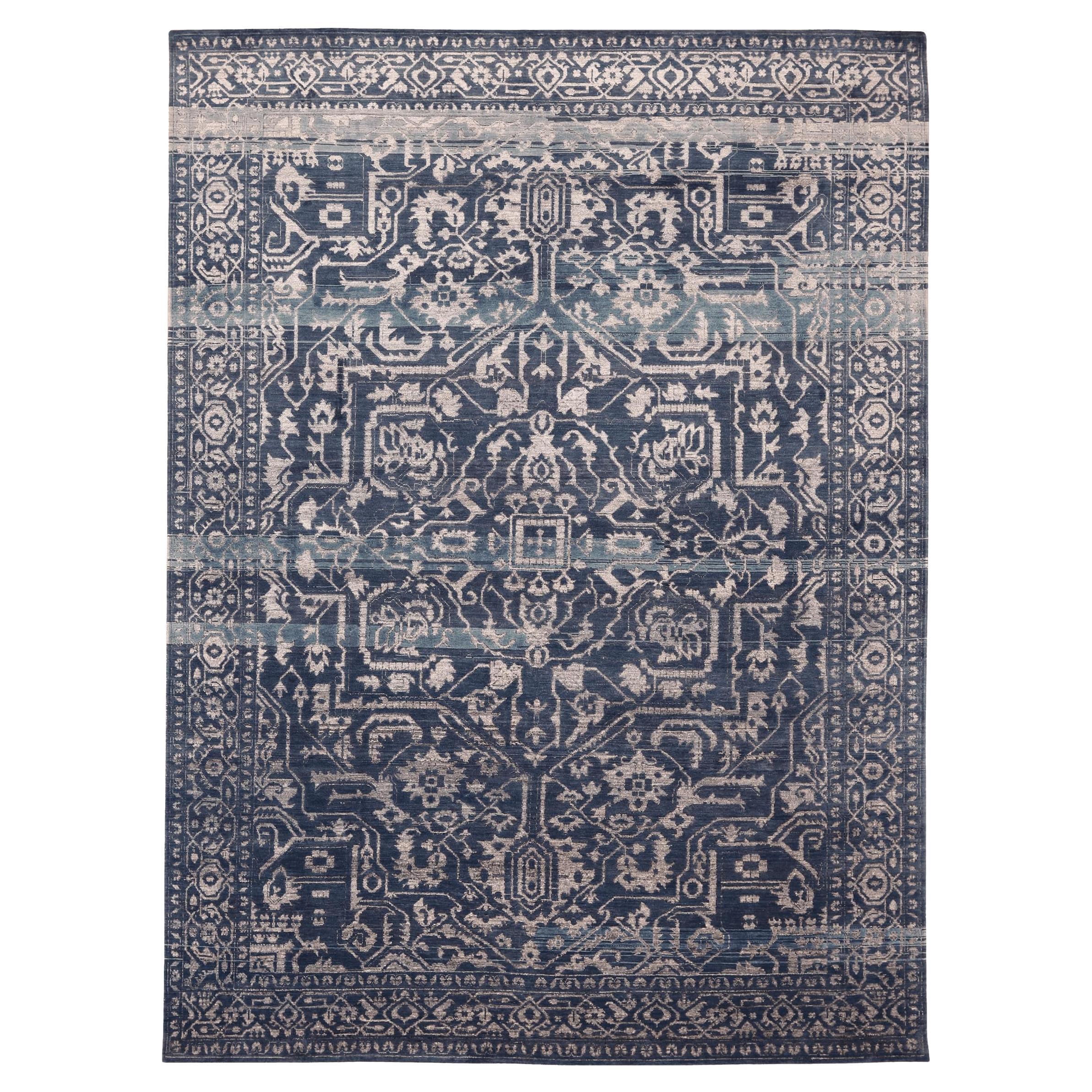 Tappeti India Heriz - Lana Marrone Avorio Design - 94166