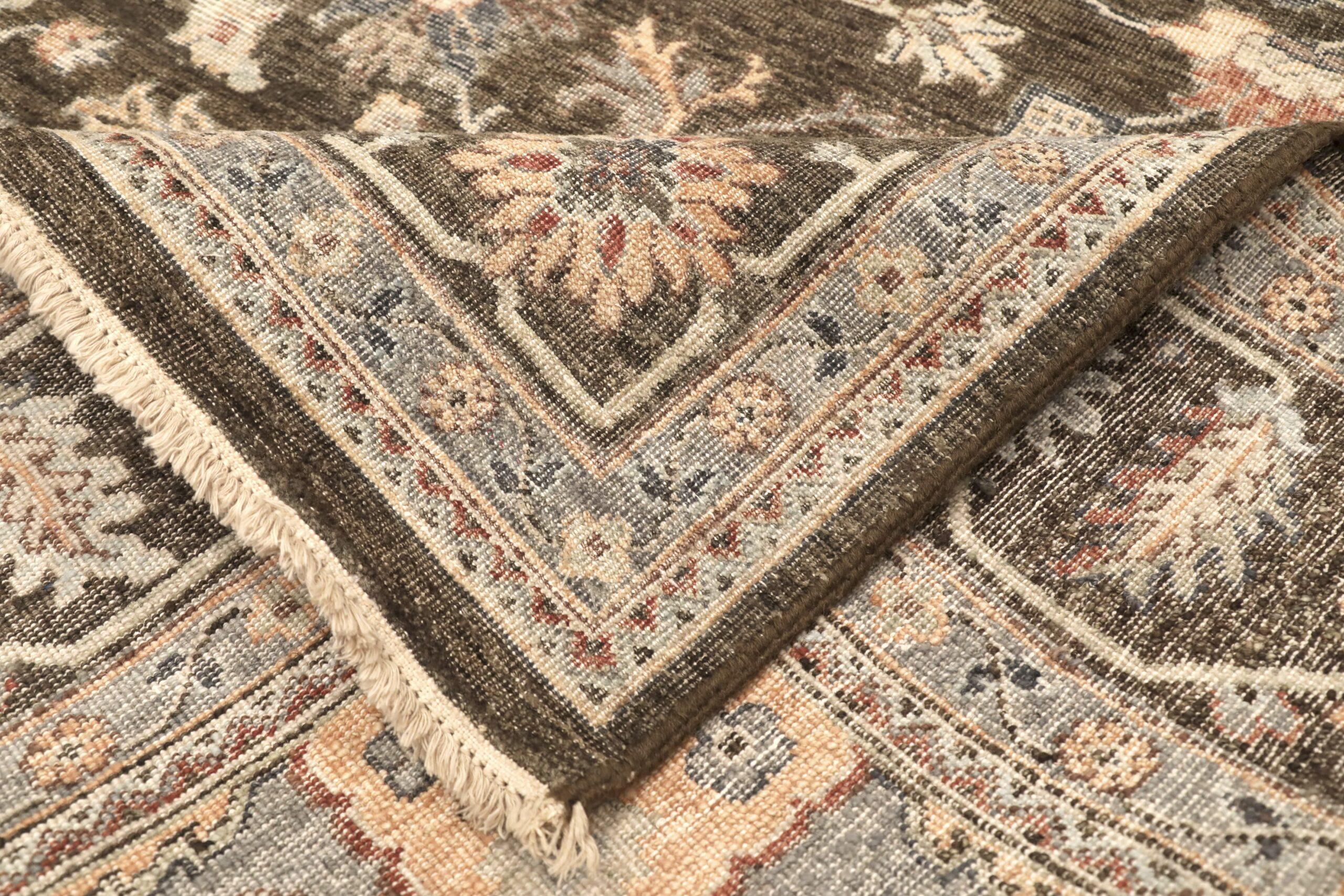 Indiano Tappeti India Heriz - Lana Marrone Design/One - 96607 in vendita