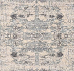 India India Area Rugs - Blue Brown Ivory Taupe Design - 93276