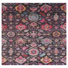 India India Area Rugs - Blue Green Pink Yellow Design - 93270
