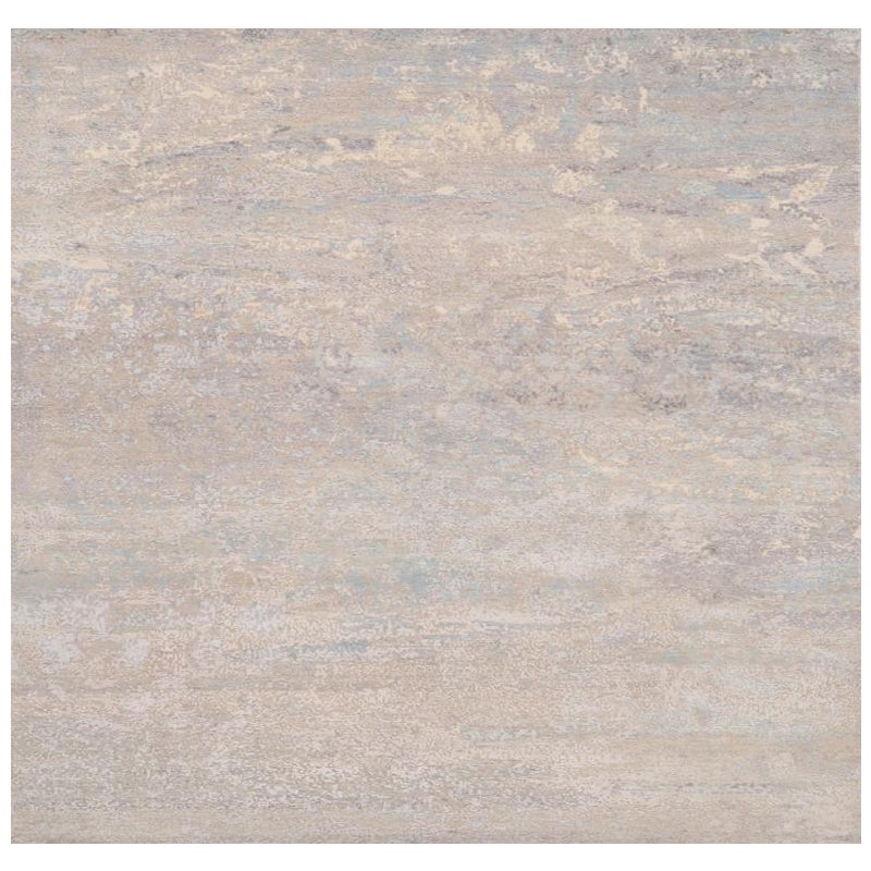 Tapis d'Inde - Motif bleu ivoire taupe - 93297