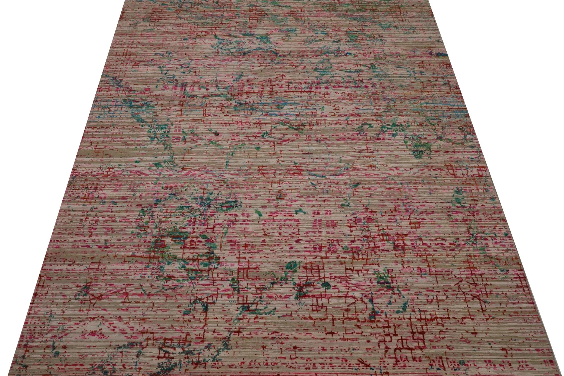 Scopri l'eleganza dell'Eleg con i tappeti per l'area CIRCA del 1990. Progettato con lana e blu-verde-avorio-rosso, questo design esclusivo è perfetto per valorizzare il tuo spazio.