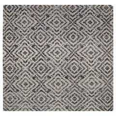 India India Area Rugs - Wool Brown Ivory Taupe Design - 91747