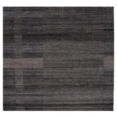 Tapis de sol de l'Inde - Laine Brown Taupe Design - 98058
