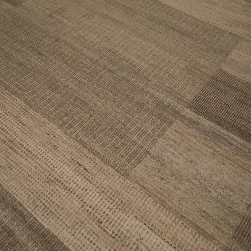 Indiano Tappeti India India - Lana Marrone Taupe Design - 98059 in vendita
