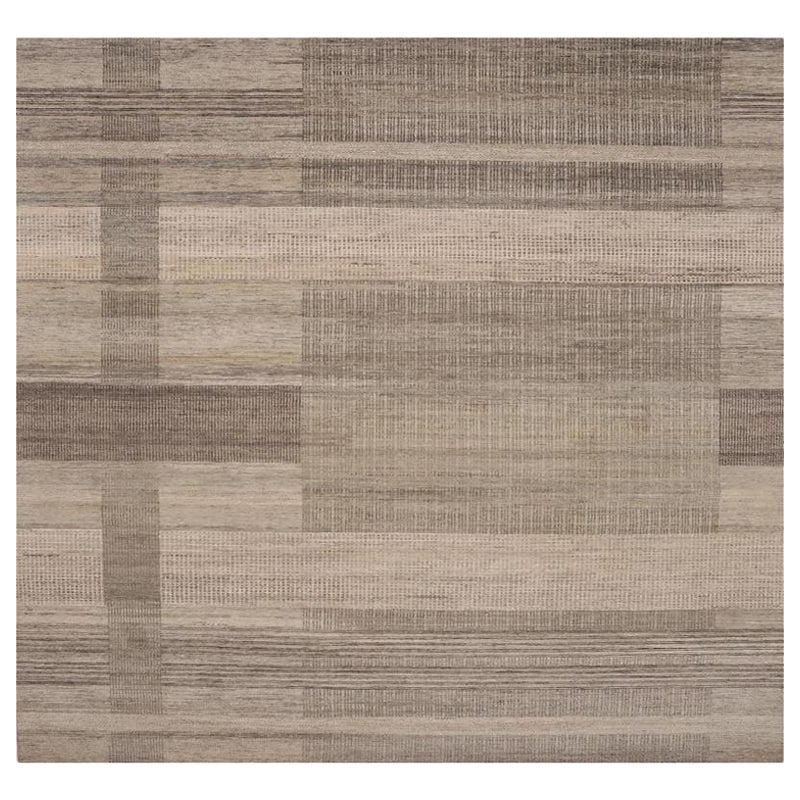 Indien Indien Bereich Teppiche - Wolle Brown Taupe Design - 98059