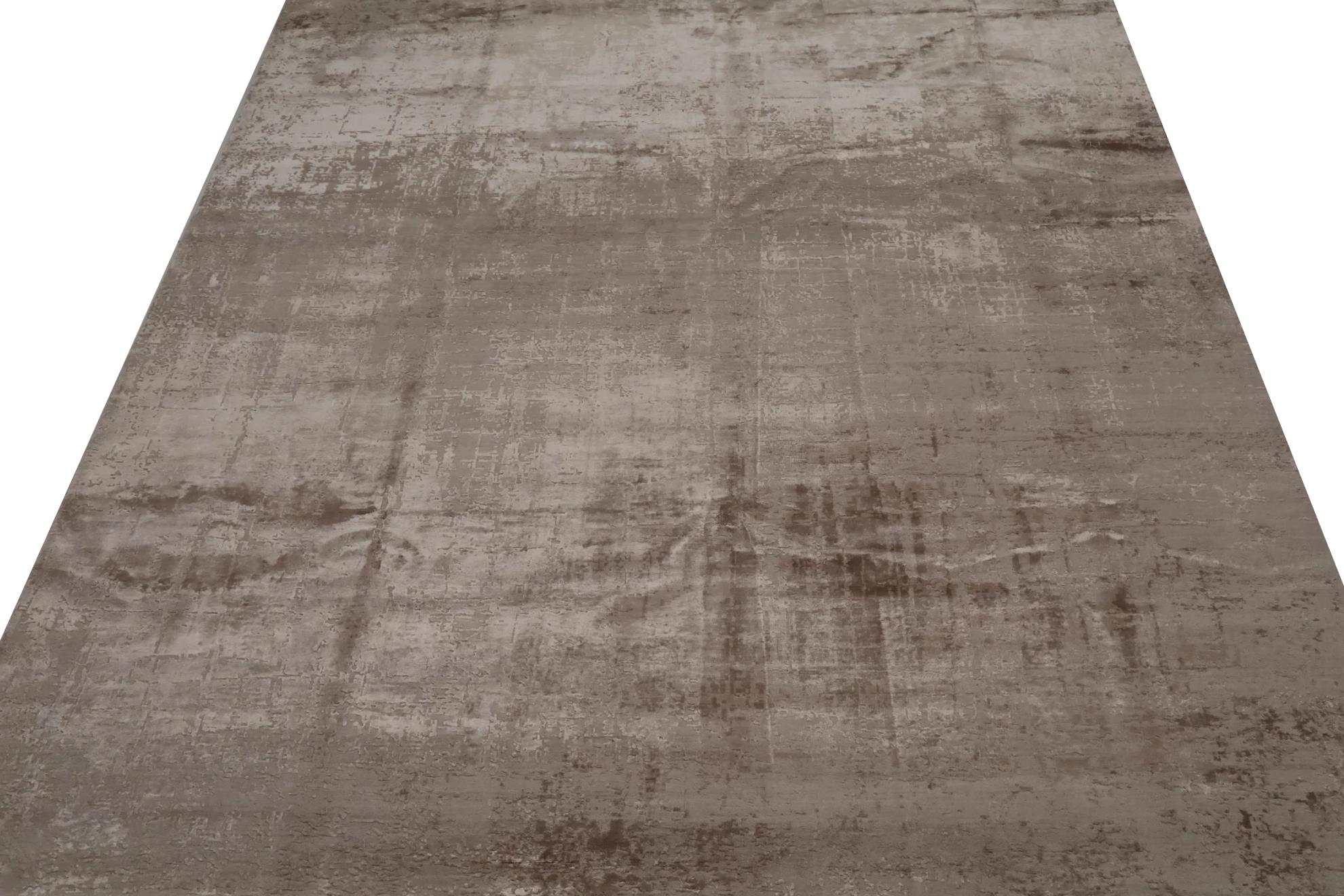 Entdecken Sie die Eleganz von India India mit den Area Rugs von Circa 1990. Dieses exklusive Design aus Wolle und BrownTaupe ist perfekt, um Ihren Raum zu verschönern.