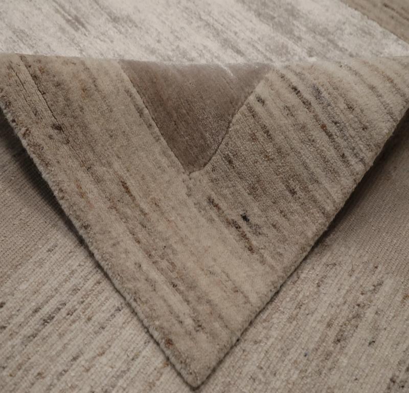 Indien Indien Over Size Teppich - Wolle Braun Grau Elfenbein Taupe - 99596 (Indisch) im Angebot