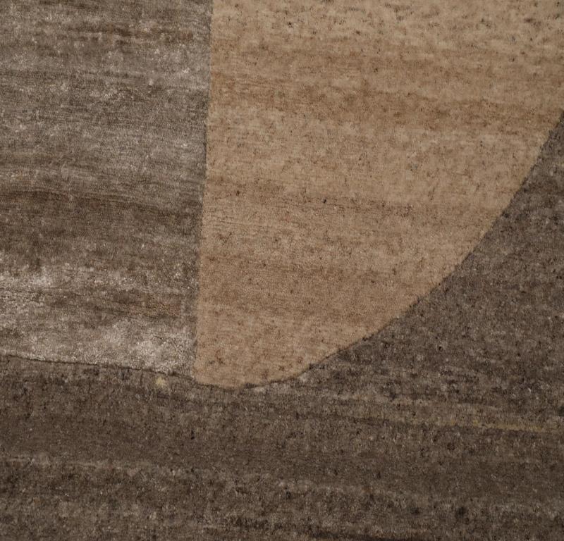 Indien Indien Over Size Teppich - Wolle Braun Elfenbein Taupe Design - 99595 im Zustand „Hervorragend“ im Angebot in Dallas, TX