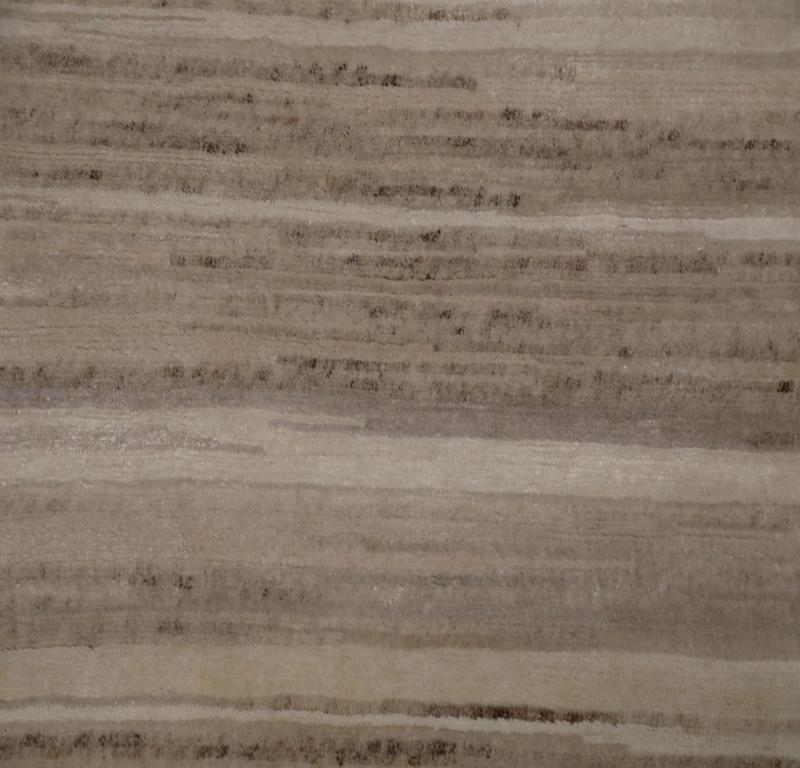 Indien Indien Over Size Teppich - Wolle Braun Elfenbein Taupe Design - 99599 (Indisch) im Angebot