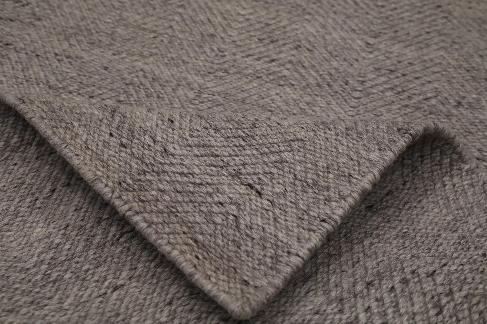India Läufer Circa 1990 - Wolle Taupe Design - 99121 (Indisch) im Angebot