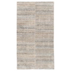 Alfombra Corredera India - Lana Diseño Negro Azul Marfil - 99113