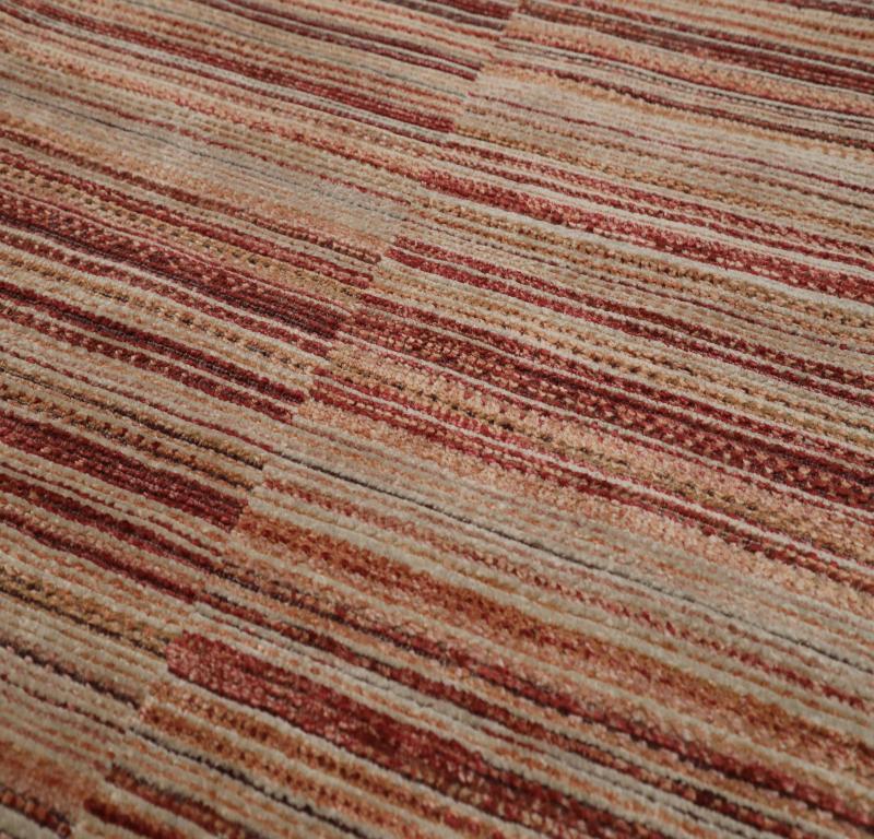 Alfombra Corredera India - Lana Diseño Marfil Naranja Rojo - 99114 Moderno en venta