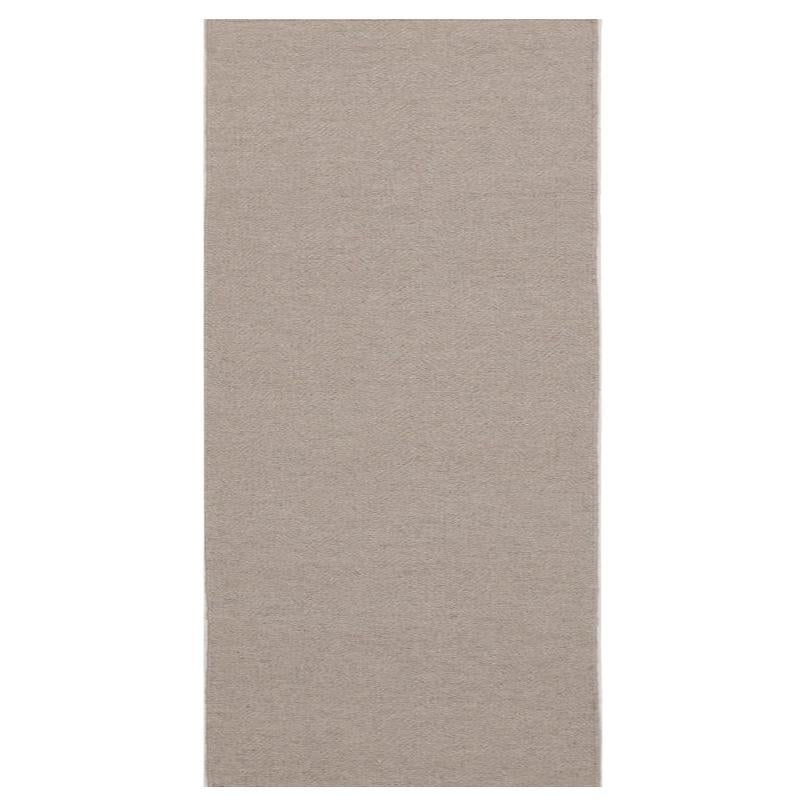 India Läufer - Wolle Taupe Design - 99117