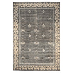 Indien Khotan Teppiche - Wolle Braun Elfenbein Design - 94174
