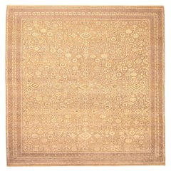 Indien Khotan Bereich Teppiche - Wolle Braun Elfenbein Gelb Design - 94141