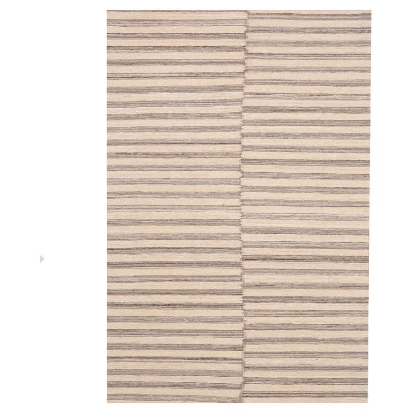 Rug & Kilim India Circa 1990 - Lana Marrone Avorio Design - 99532
