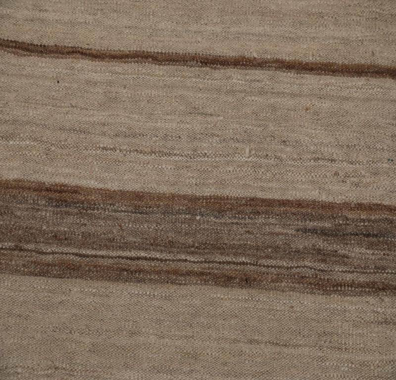 Tessuto a mano Rug & Kilim India Circa 1990 - Lana Marrone Avorio Design - 99533 in vendita