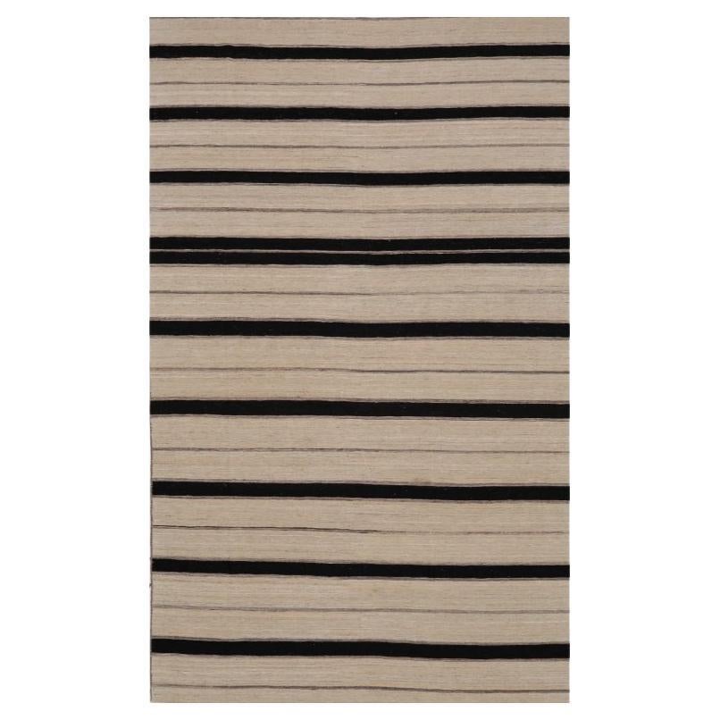 Rug & Kilim India Circa 1990 - Lana Marrone Avorio Design - 99536