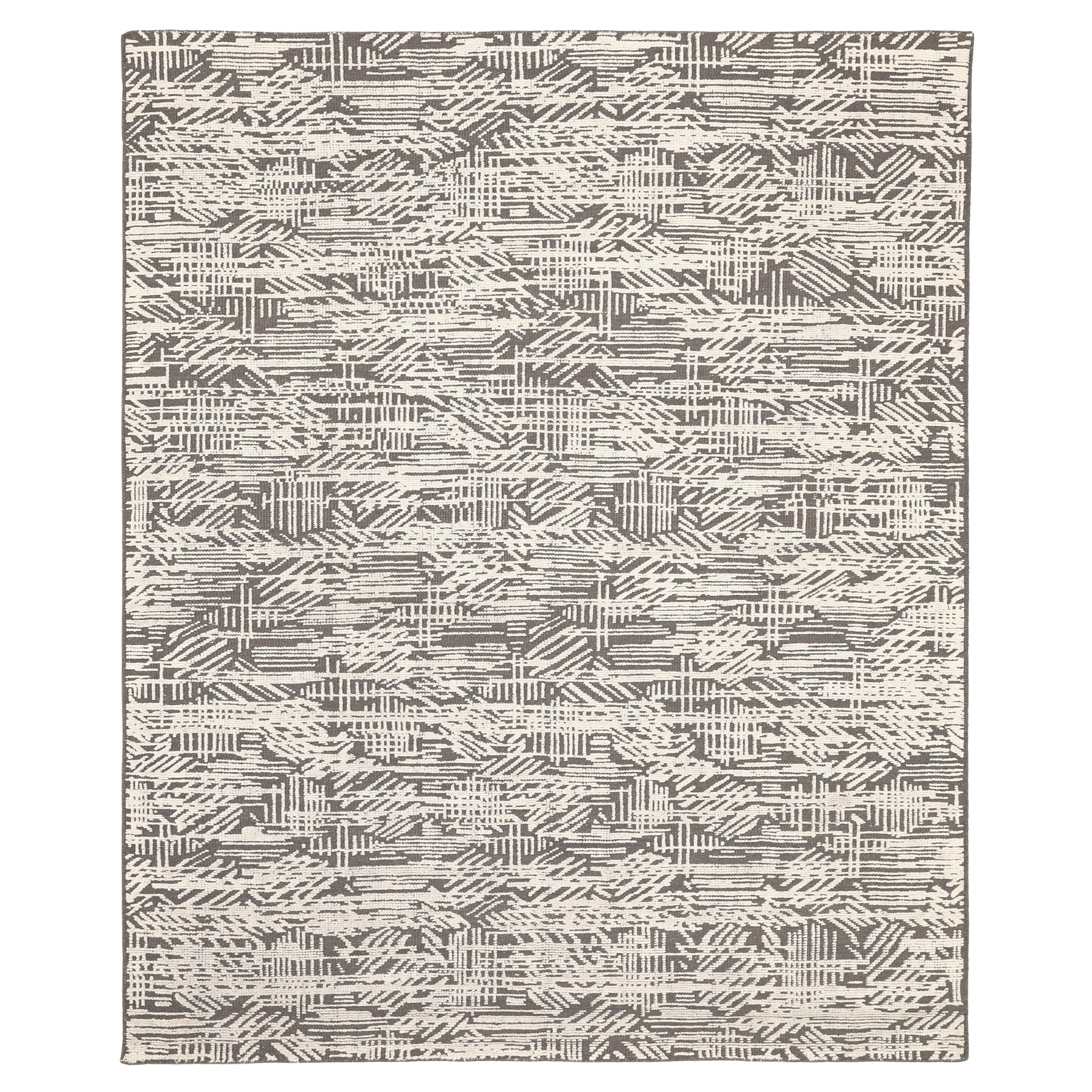 Rug & Kilim Inde - Laine Brown Design/One - 93840 en vente