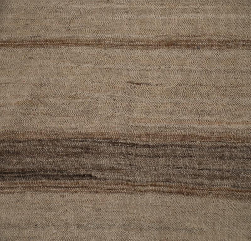Rug & Kilim India Circa 1990 - Lana Marrone Avorio Design - 99534 In condizioni ottime in vendita a Dallas, TX
