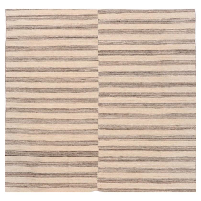 Rug & Kilim India Circa 1990 - Lana Marrone Avorio Design - 99535