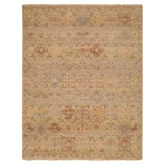India Mahal Area Rugs - Wool Ivory Taupe Design - 93580