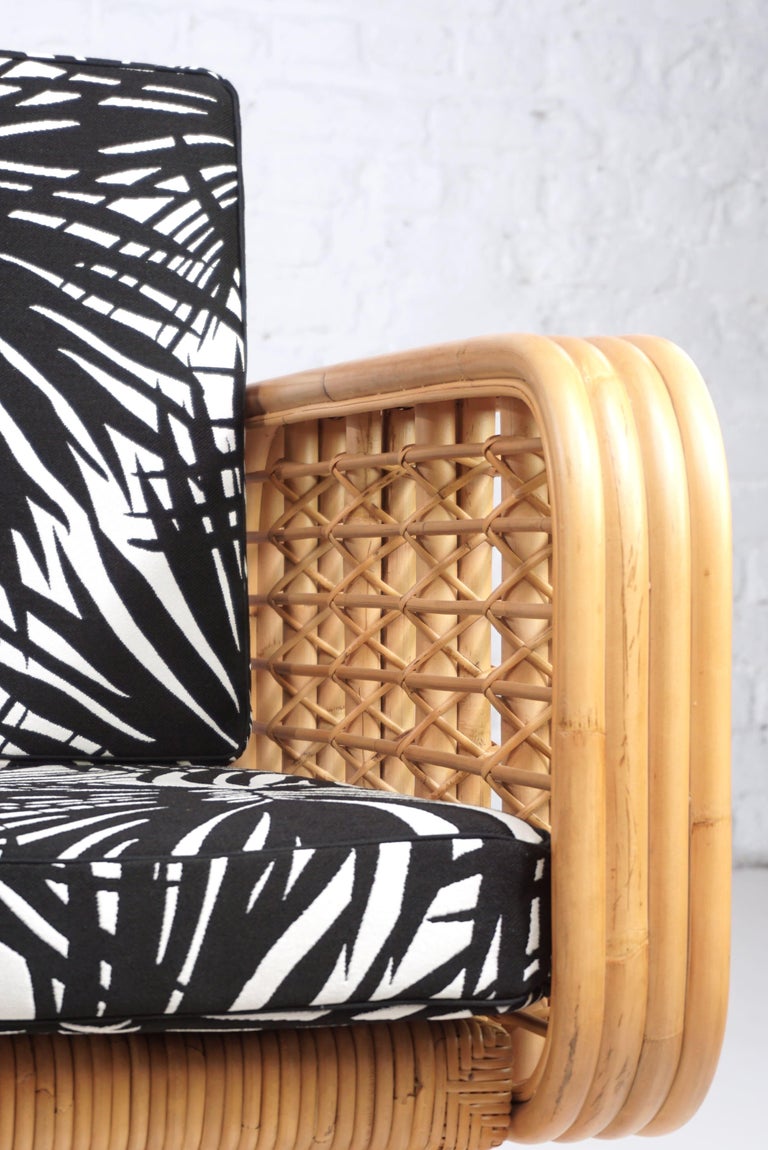 India Mahdavi Design Rattan Armchair at 1stDibs
