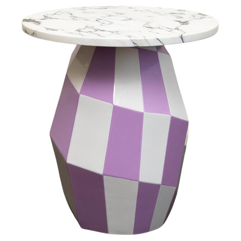 Tavolino in ceramica "Joker" di India Mahdavi per Ralph Pucci International in vendita