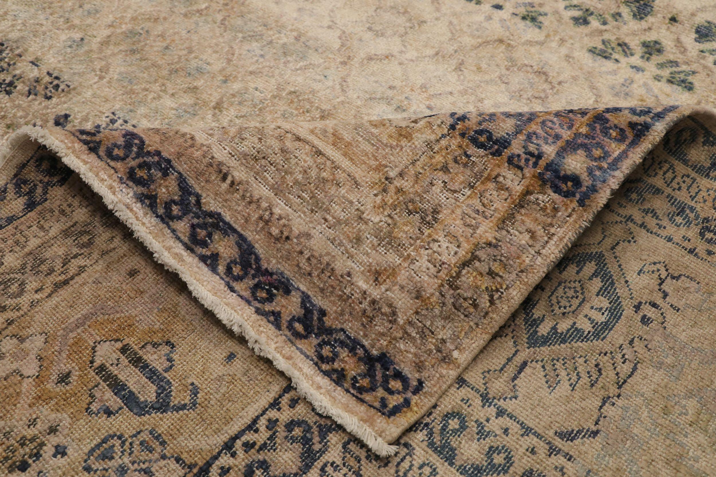 India Malayer Alfombras - Lana Marrón Diseño Marfil - 94182 Indio en venta