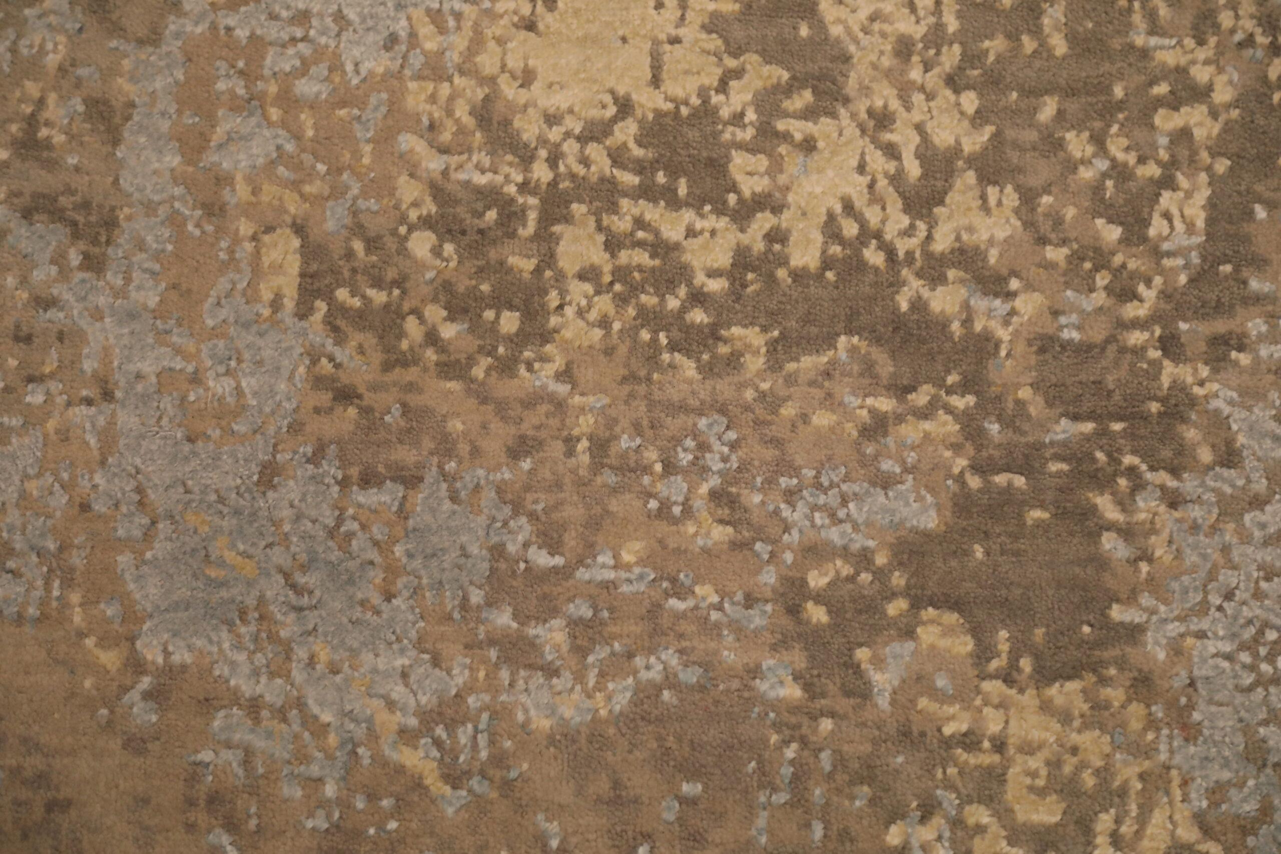 Tappeti India Modern - Lana Marrone Grigio/Argento Taupe - 93810 In condizioni ottime in vendita a Dallas, TX