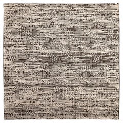 Tappeti India Modern - Lana Marrone Avorio Design - 94032