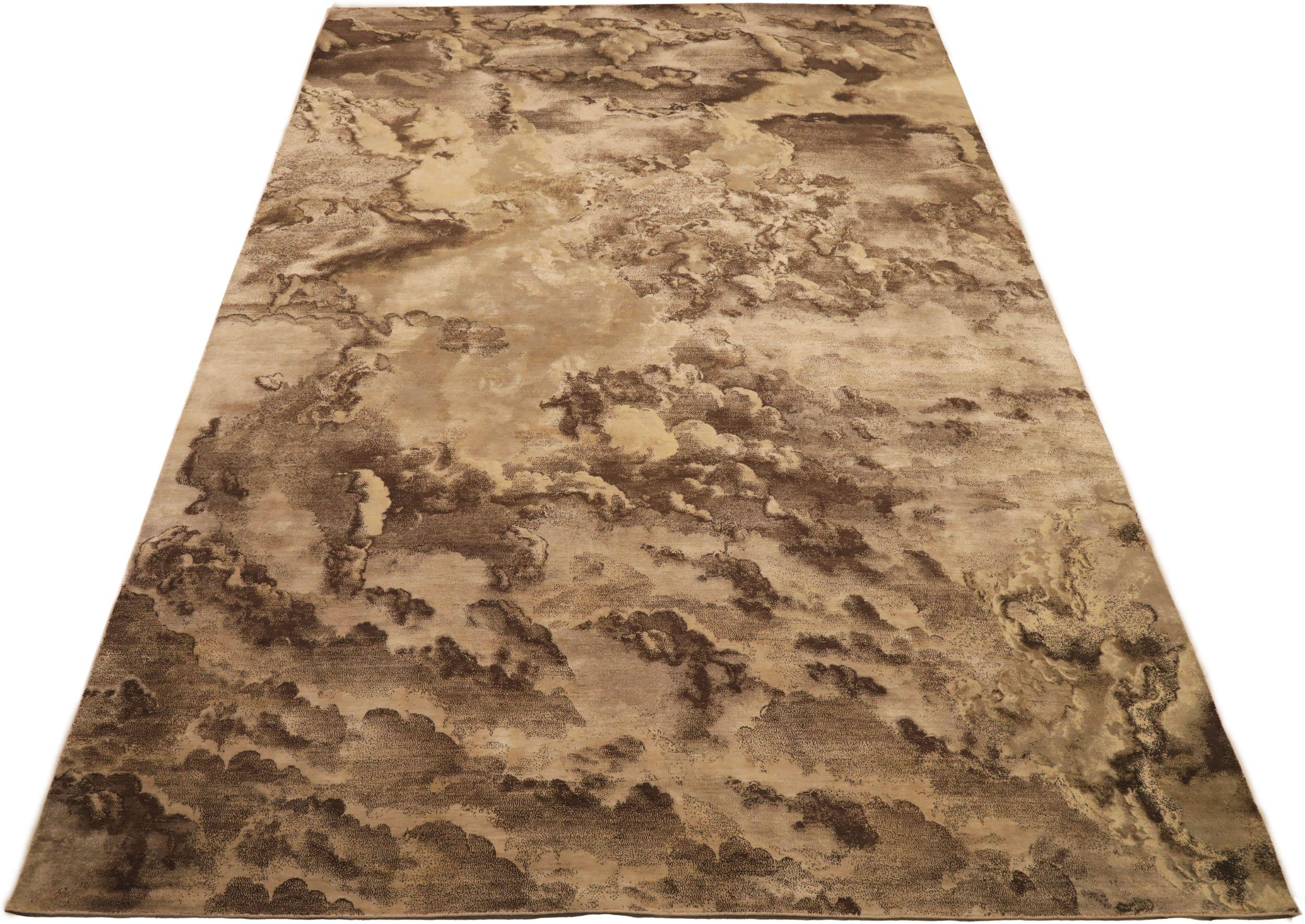 Découvrez l'élégance de l'Inde moderne avec les tapis de zone de Circa 1990. Conçu avec de la laine et du Design/One, ce design exclusif est parfait pour mettre en valeur votre espace.