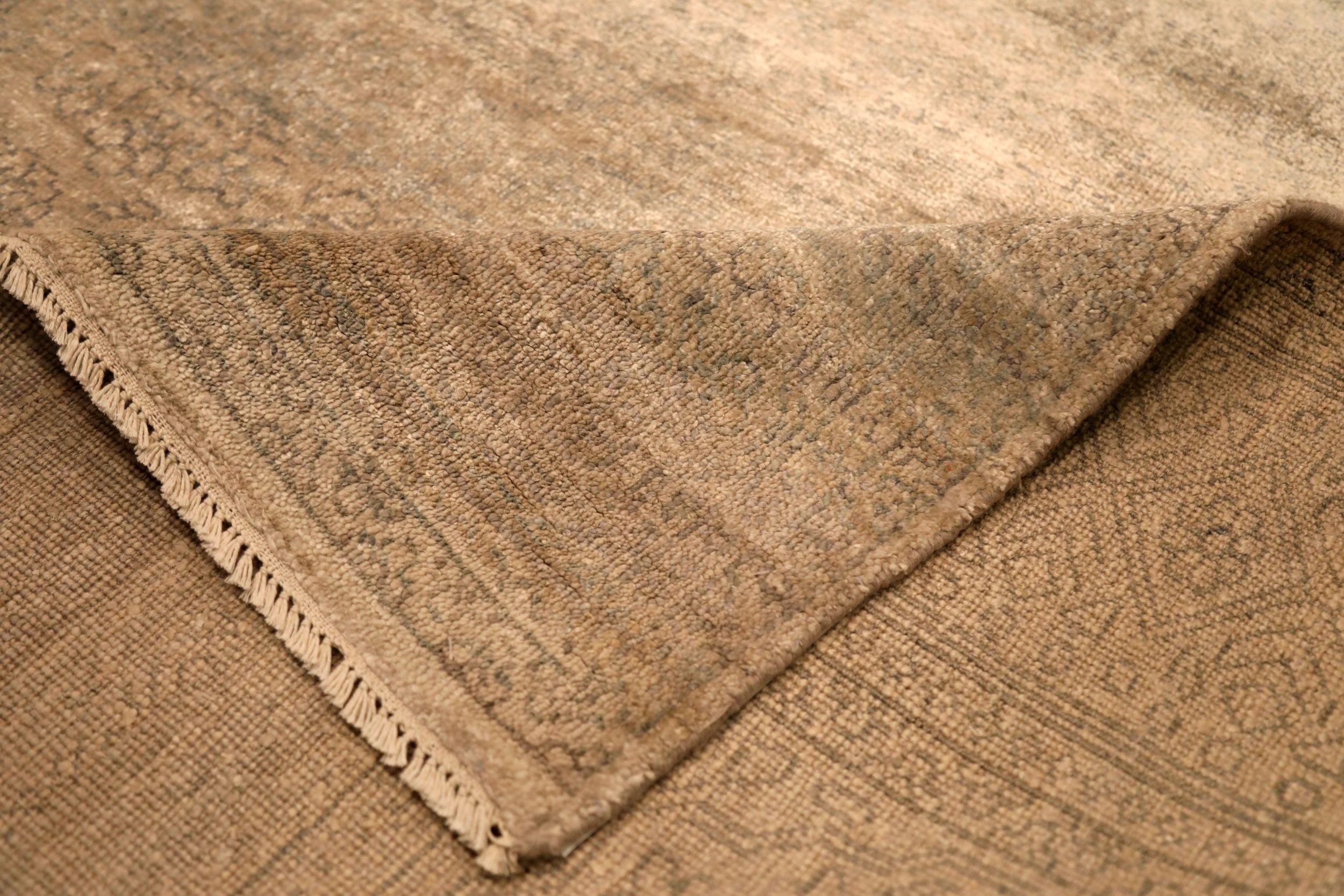 Indiano Tappeti India Modern - Lana Marrone Avorio Design - 94063 in vendita