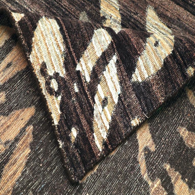Indiano Tappeti India Modern - Lana Marrone Avorio Design - 94138 in vendita