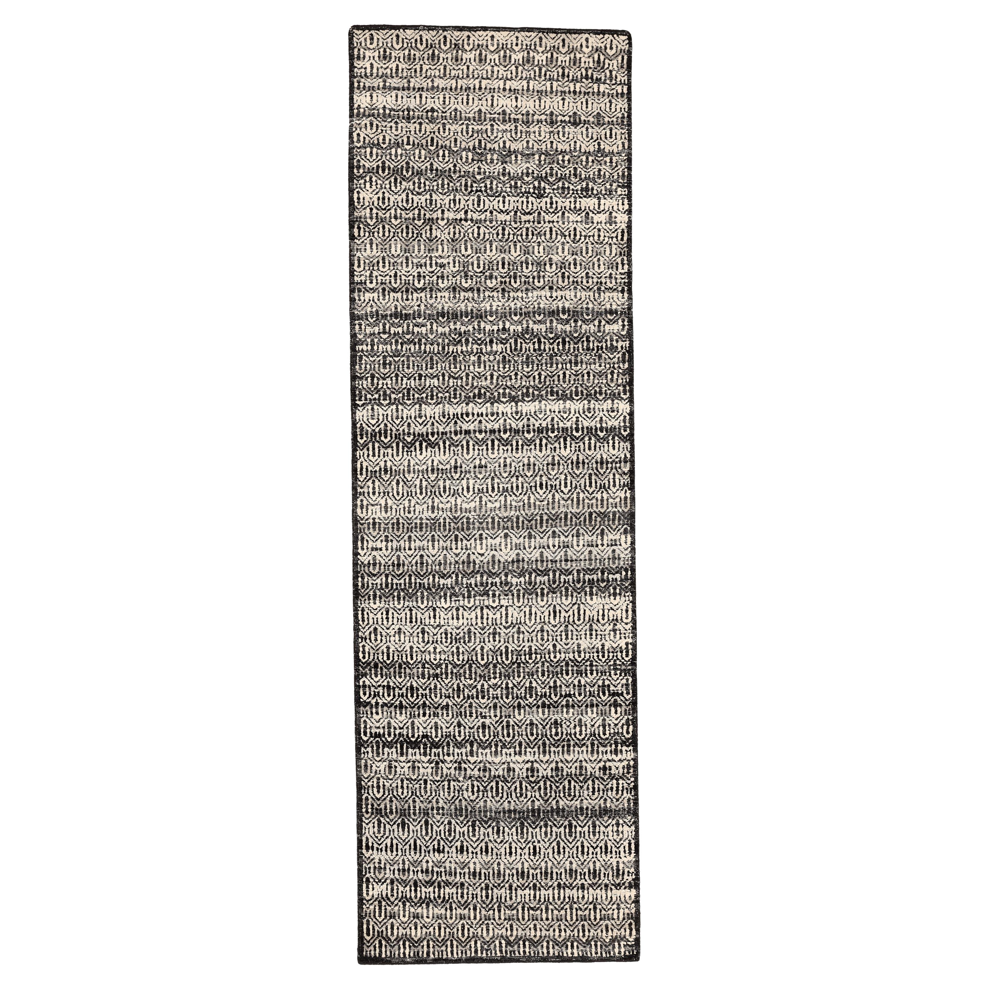 Tappeti India Modern - Lana Marrone Avorio Design - 94188