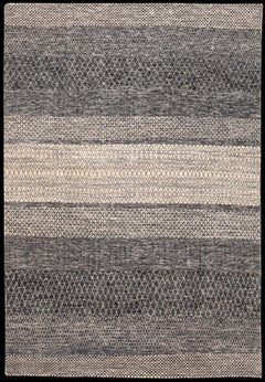 Tappeti India Modern - Lana Marrone Avorio Design - 96536