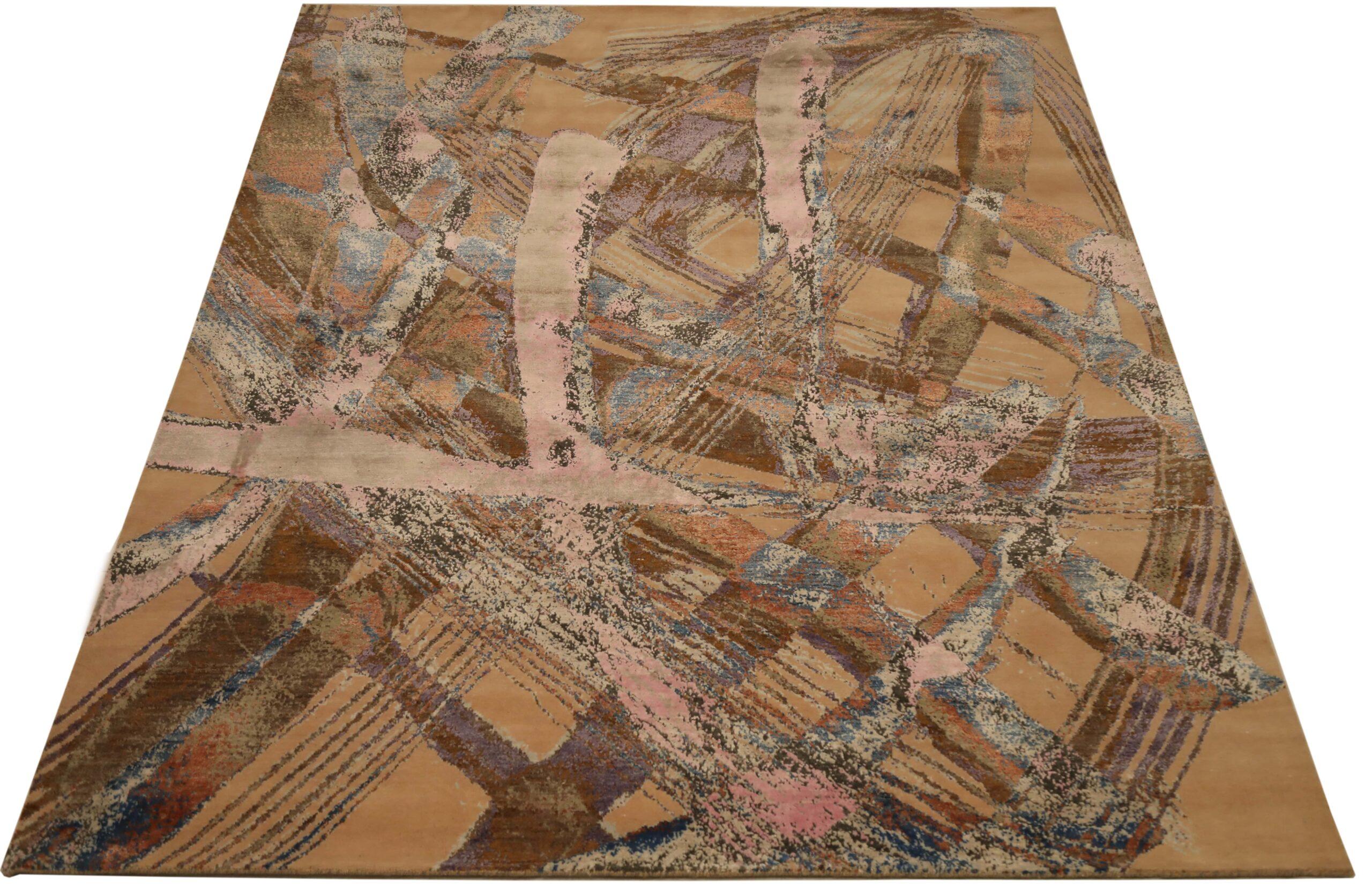 Discover the elegance of India Modern featuring Area Rugs in Circa 1990. Designed with Wool and BrownIvoryPinkYellow, this exclusive design is perfect for enhancing your space.