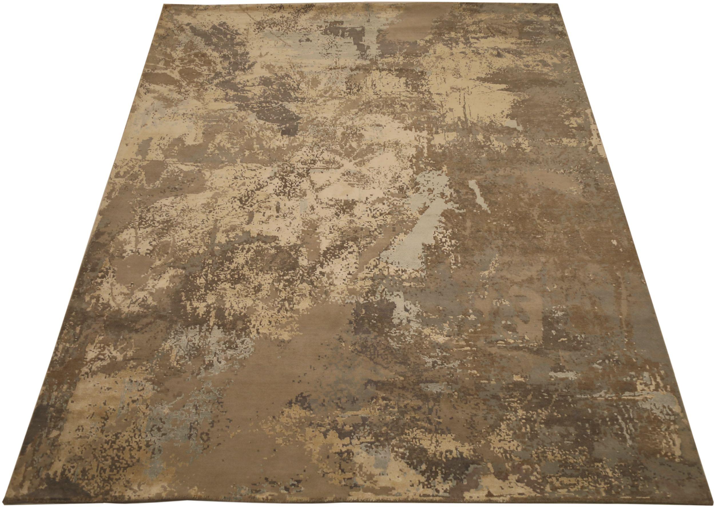 Moderne Tapis de zone The Modernity - Laine Brown Ivory Taupe Design - 93827 en vente
