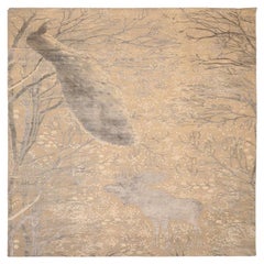 Tappeti India Modern - Lana Marrone Avorio Taupe Design - 94036
