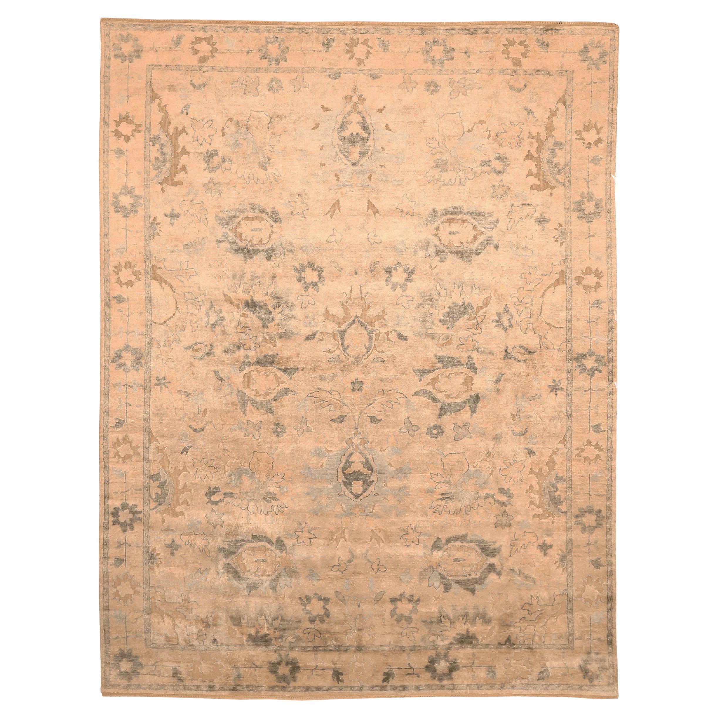 Tappeti India Modern - Lana Marrone Avorio Taupe Design - 94060