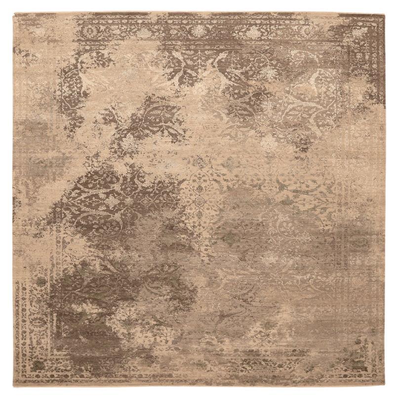 Tappeti India Modern - Lana Marrone Avorio Taupe Design - 94129