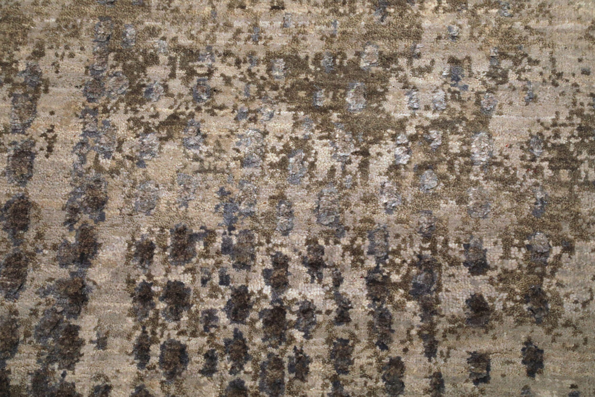 Alfombras modernas India - Lana Marrón Marfil Topo - 94162 Anudado a mano en venta