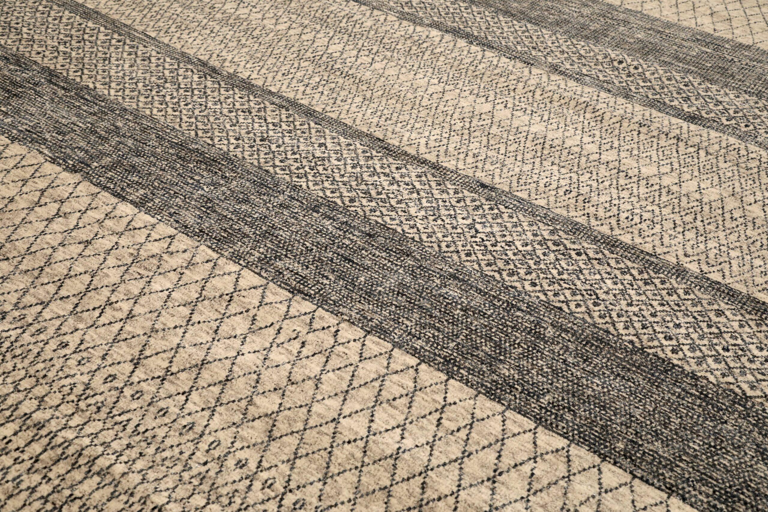 Alfombras modernas India - Lana Marrón Marfil Topo - 96539 Moderno en venta