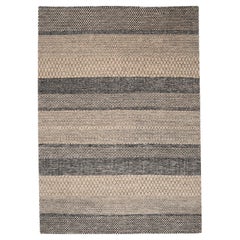 Tappeti India Modern - Lana Marrone Avorio Taupe Design - 96539