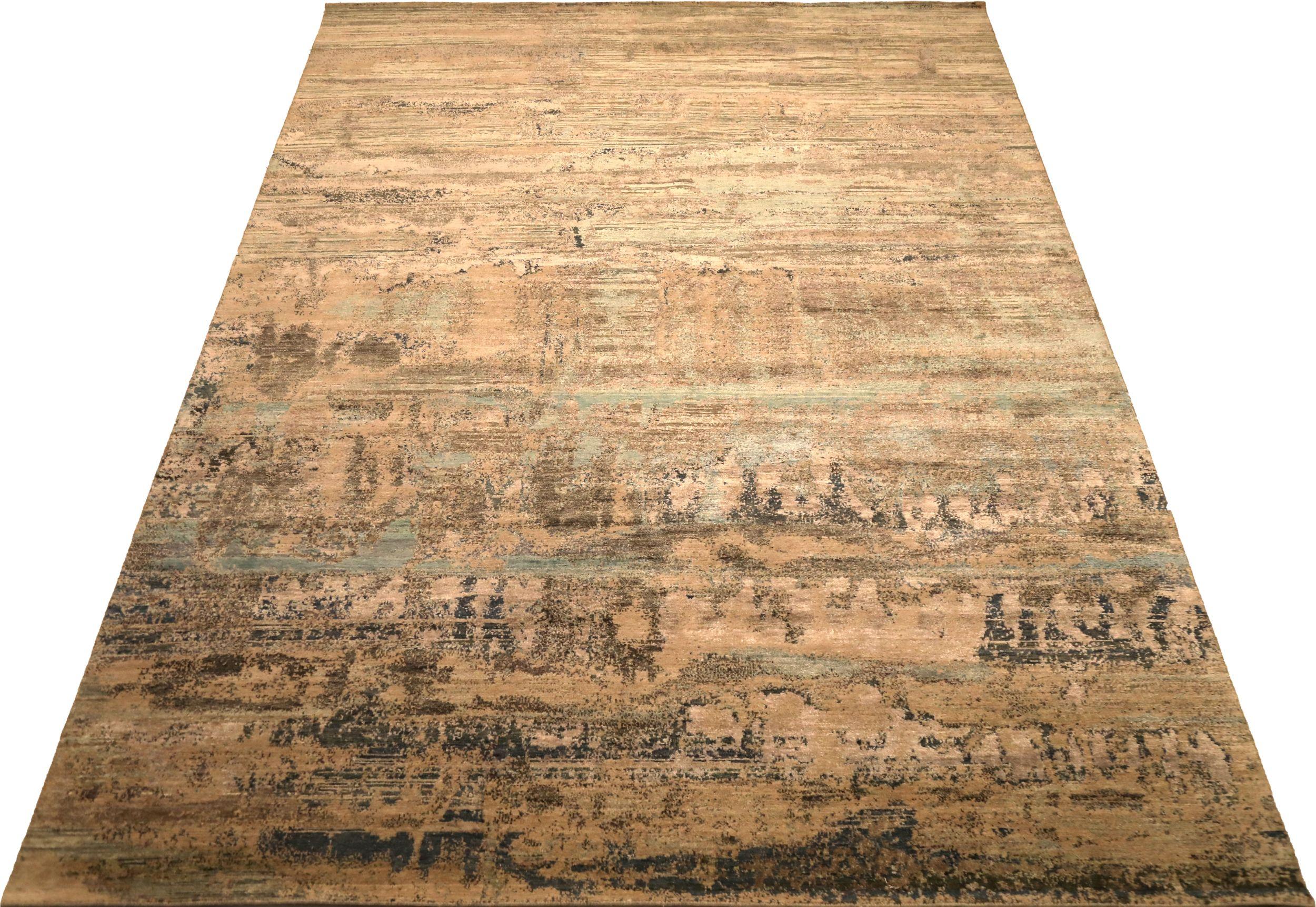 Descubre la elegancia de la India Moderna con las alfombras Circa 1990. Diseñado con lana y tonos marrones/plata, este diseño exclusivo es perfecto para realzar tu espacio.