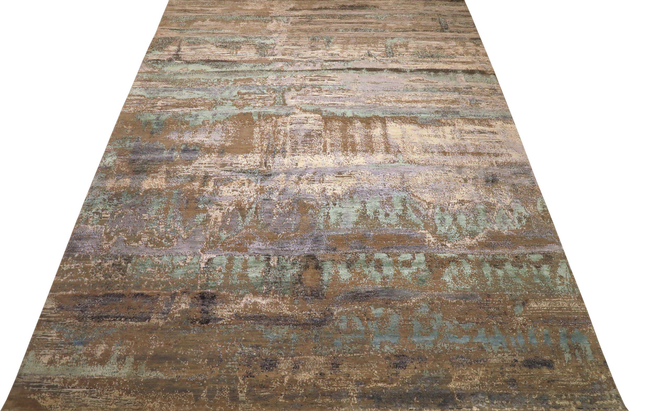 Descubre la elegancia de la India Moderna con las alfombras Circa 1990. Diseñado con lana y tonos marrones/plata, este diseño exclusivo es perfecto para realzar tu espacio.