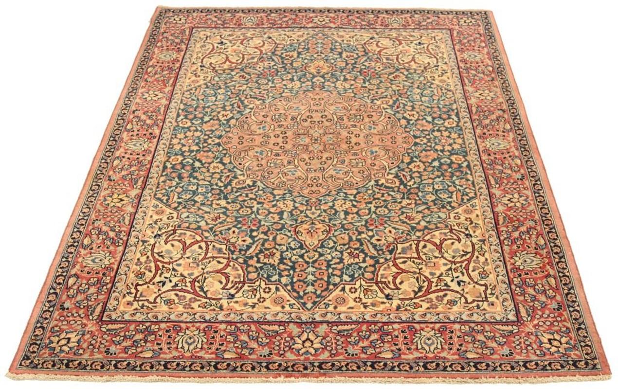 Indien Modern Area Rugs - Wolle Grau Elfenbein Gelb Design - 94120 (Handgeknüpft) im Angebot