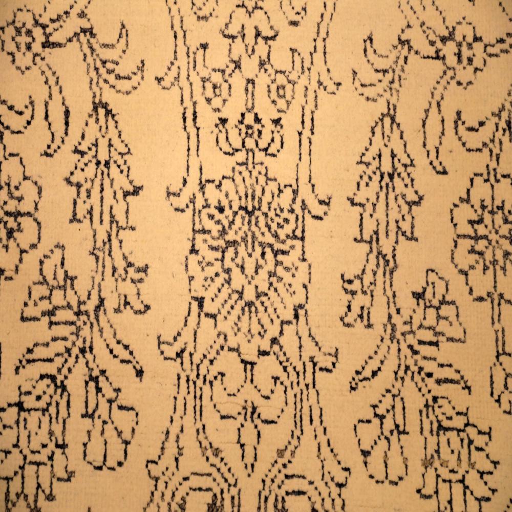Moderne indische Teppiche – Wolle in elfenbeinfarbenem Design – 94066 im Zustand „Hervorragend“ im Angebot in Dallas, TX