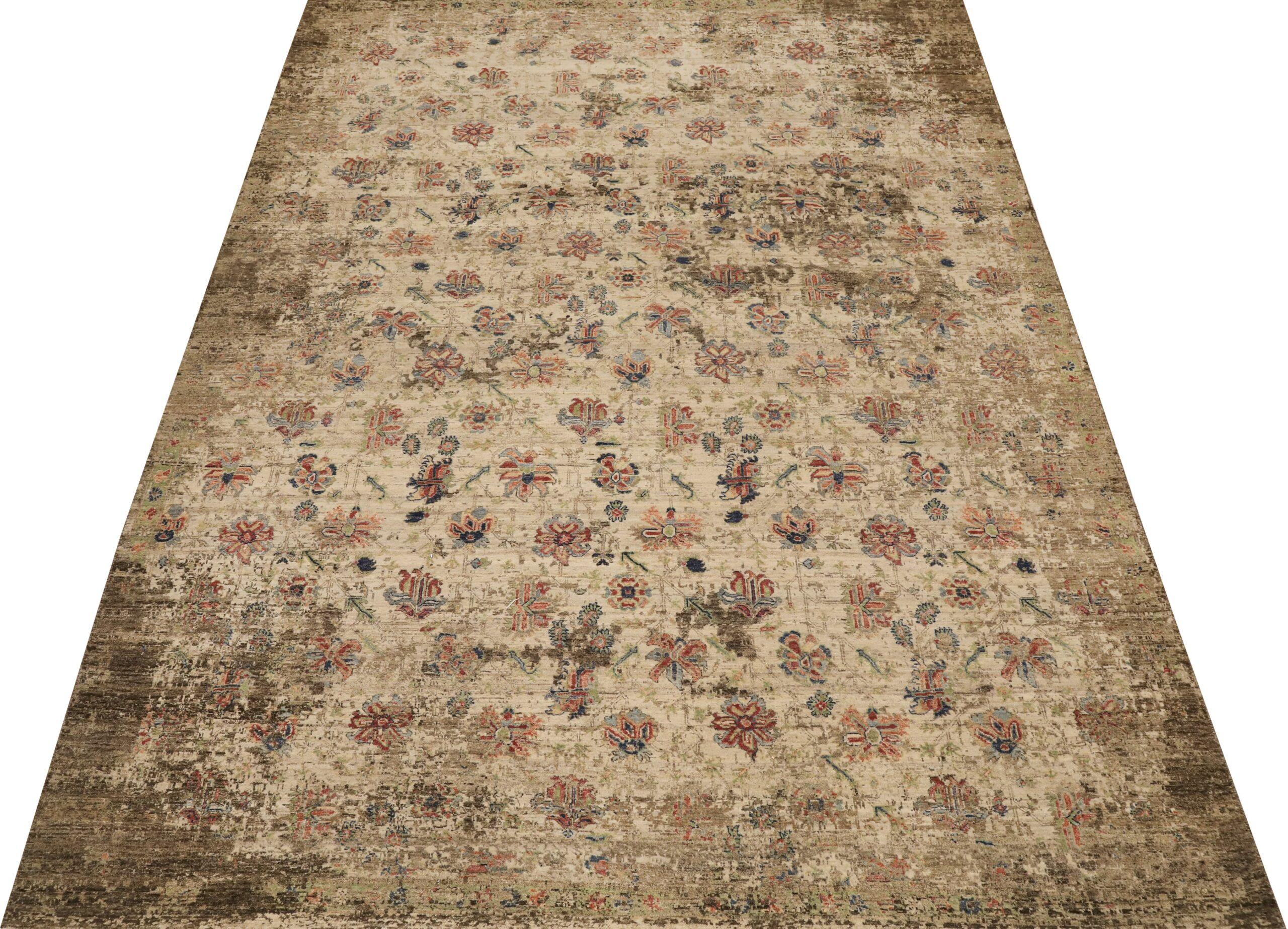 Entdecken Sie die Eleganz von India Modern mit Teppichen von Circa 1990. Dieses exklusive Design aus Wolle und Elfenbein ist perfekt, um Ihren Raum zu verschönern.